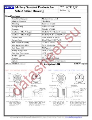 SC110JR datasheet  